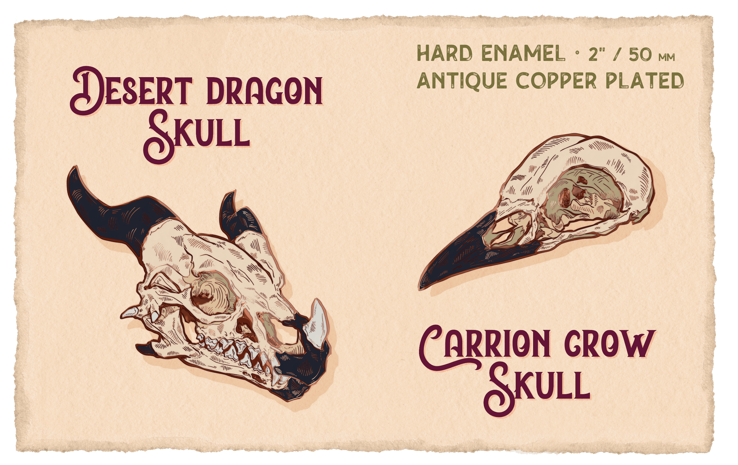 💀 Dragon & Crow Skulls 💀