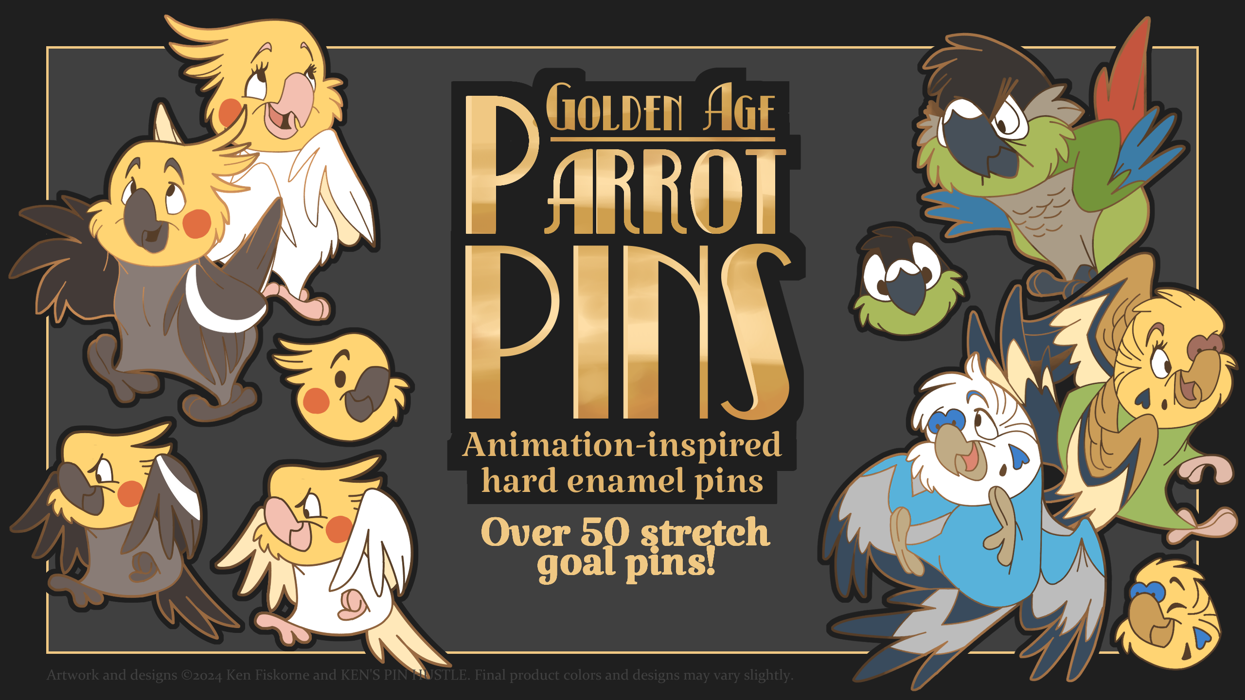 GOLDEN AGE PARROT PINS Updates - BackerKit