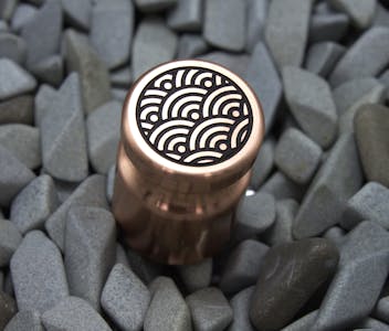 Additional 1x 1" Copper Seigaiha Magnet