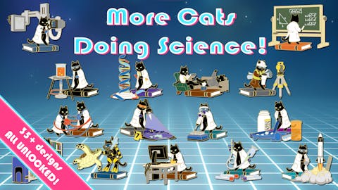 More Cats Doing Science! - Hard Enamel Pins
