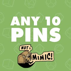 Any 10 Pins + Mimic Pin + Free US/UK/Can Shipping
