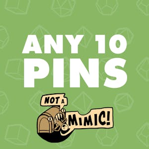 Any 10 Pins + Mimic Pin + Free US/UK/Can Shipping