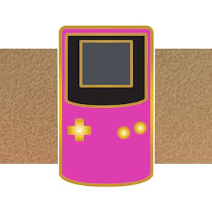 Pink Handheld Mini Pin