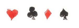 The four standard playing card symbols