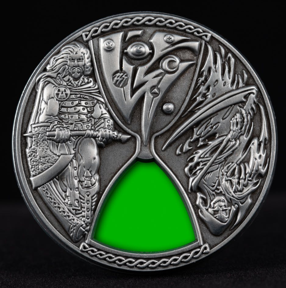 The Warrior Hero Pin, RPG Health Indicator Pin