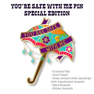 Safe With Me Pin - Special Edition Gold Plated